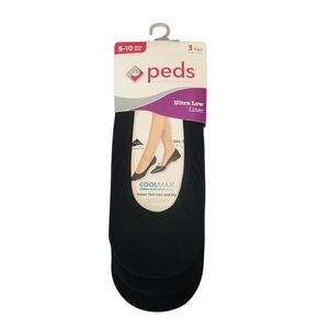 Ladies' Liner Socks in Black 3 Pack‎ Size 5-10